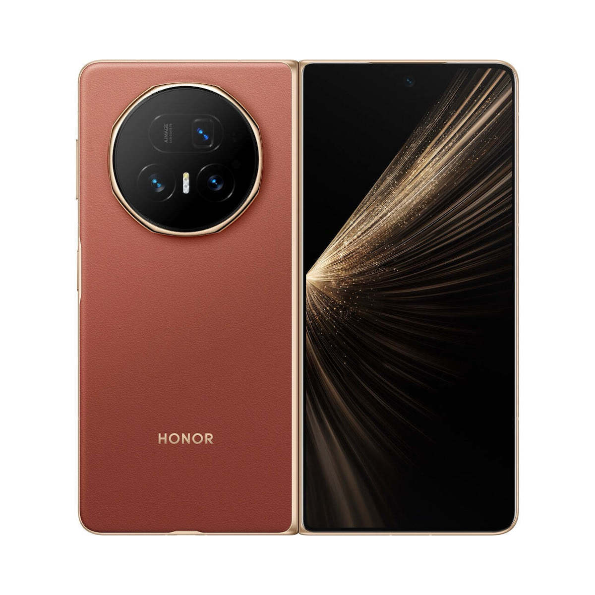 Telefon mobil HONOR Magic V5, Dual SIM, 16GB RAM, 512GB, 5G, Reddish Brown