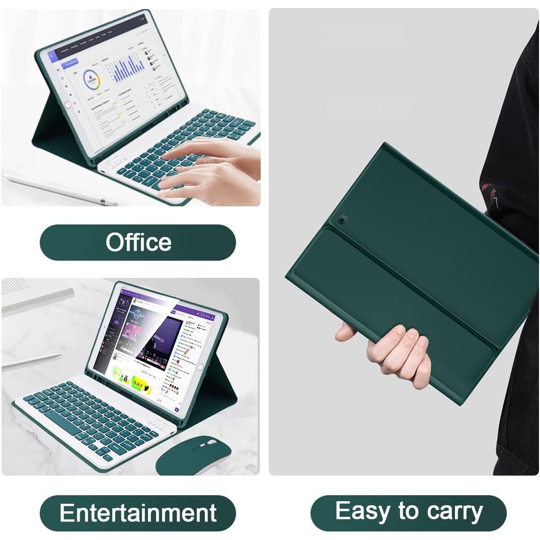 Husa cu Tastatură și Mouse Wireless Bluetooth Sigloo pentru Xiaomi Redmi Pad Pro 12.1 inch