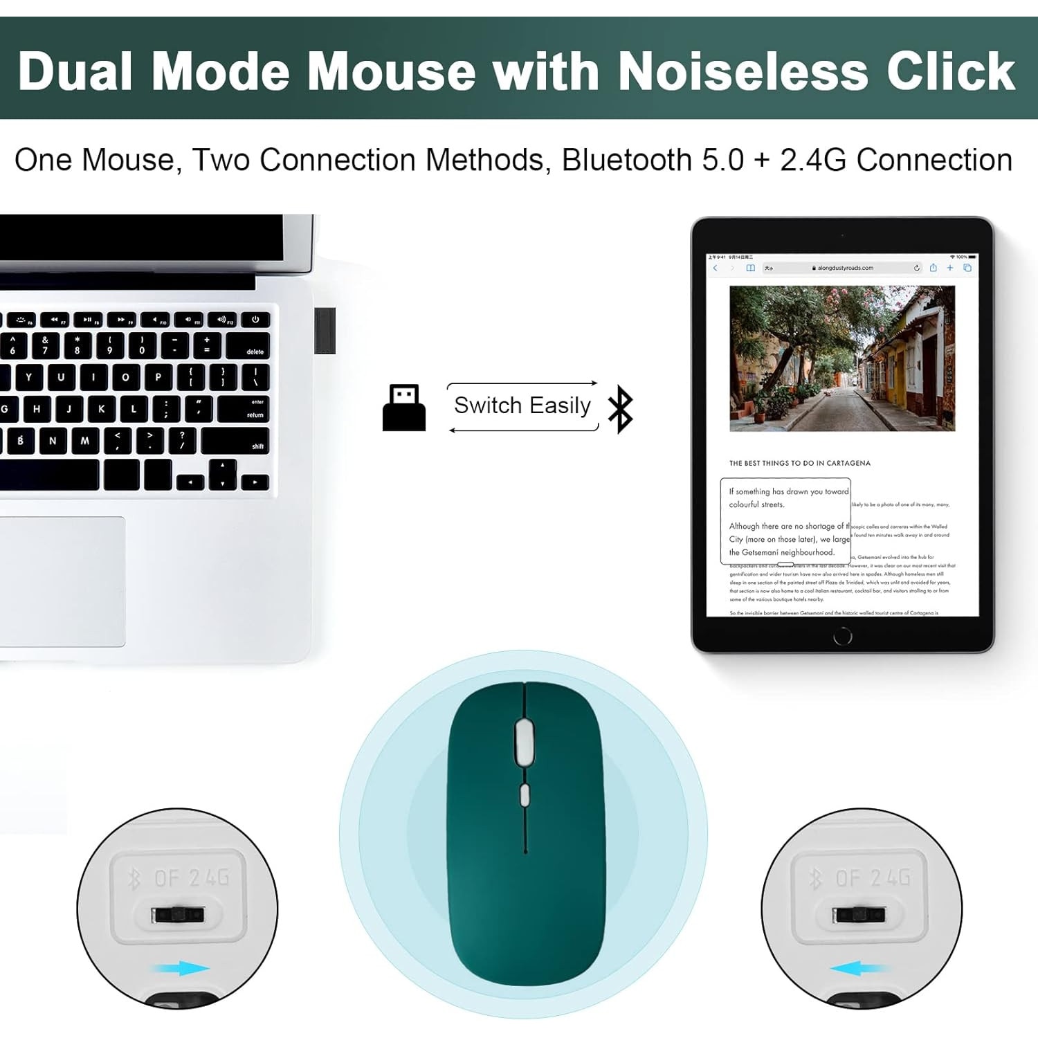 Husa cu Tastatură și Mouse Wireless Bluetooth Sigloo pentru Xiaomi Redmi Pad Pro 12.1 inch