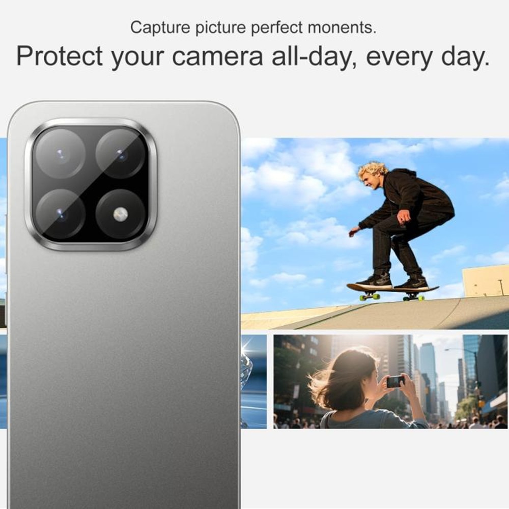Folie protectie camera pentru Xiaomi 15T Pro, Techsuit Full Glass, Black