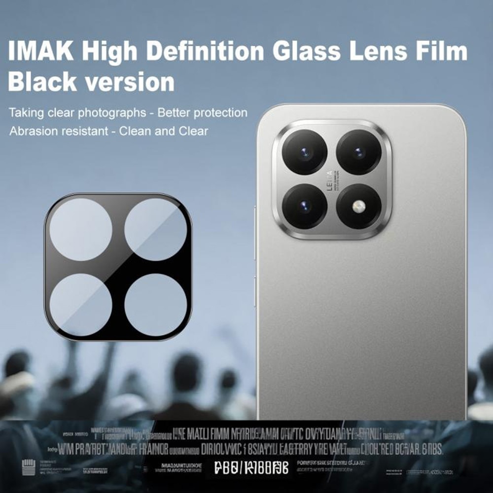 Folie protectie camera pentru Xiaomi 15T Pro, Techsuit Full Glass, Black