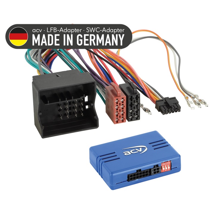 Adaptor pentru volan ACV pentru Audi/Seat/Skoda/VW, compatibilitate cu sistemele OEM, conectare Quadlock, diverse vehicule