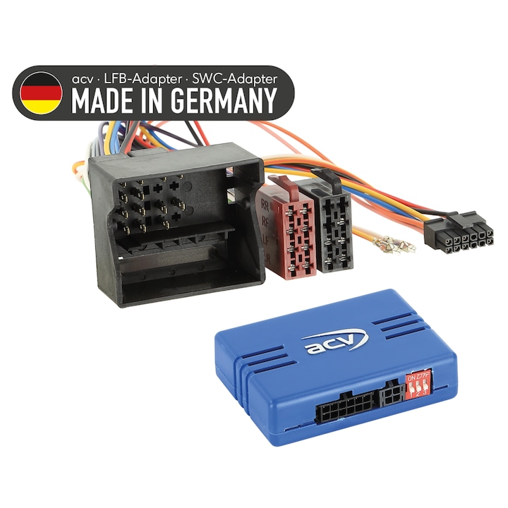 Adaptor pentru volan ACV pentru BMW/Mercedes/Smart/VW, compatibilitate extinsa, suport CAN, set