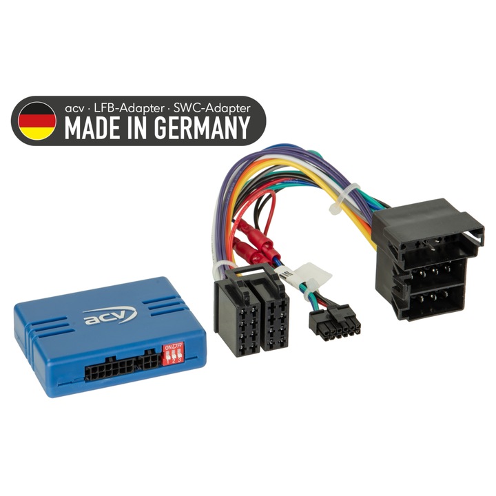 ACV kormánykerék adapter, ISO/Mini ISO, kompatibilis Citroen/Fiat/Opel/Peugeot