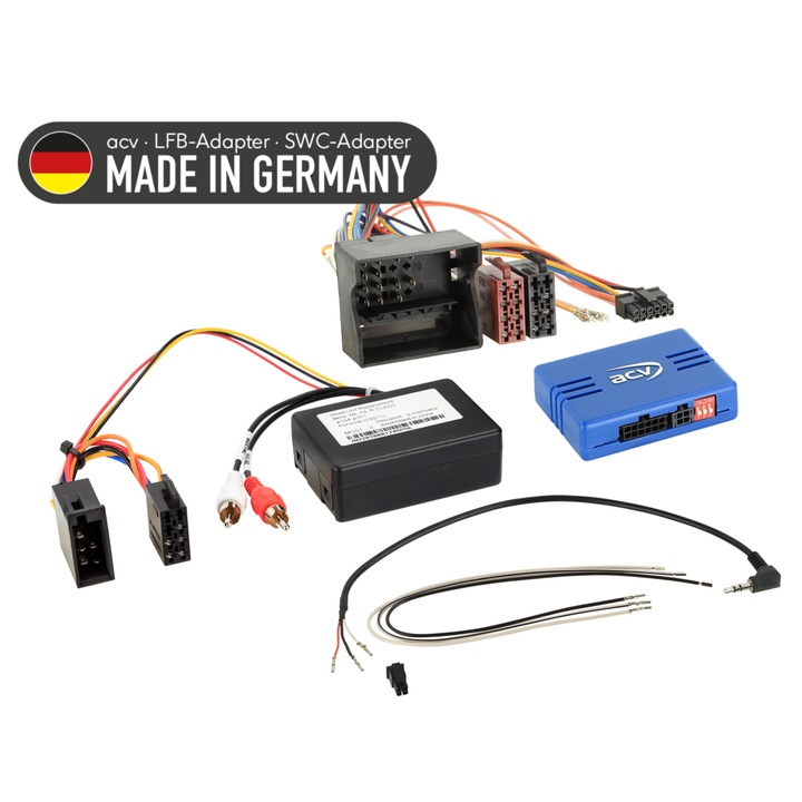 ACV kormánykerék adapter Mercedes járművekhez, CAN támogatás, OEM rendszerekkel kompatibilis, 40-tűs Quadlock