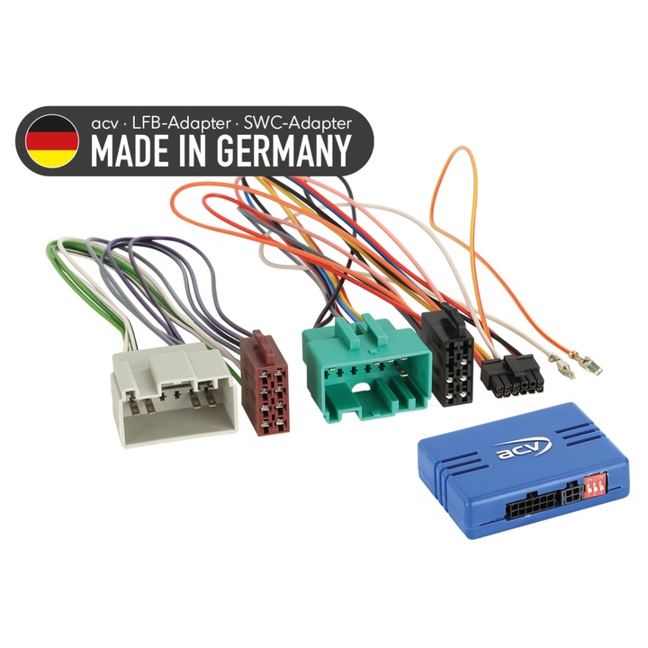 Adapter pentru volan ACV pentru Volvo S60/V60, compatibilitate CAN, 12 pini, culoare verde/gri