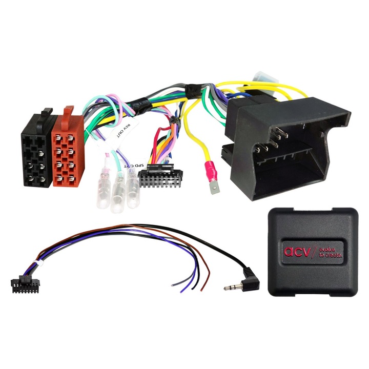 Adapter 40-pin Quadlock pentru BMW/Mini, integrare CAN, compatibilitate cu functiile de control de pe volan