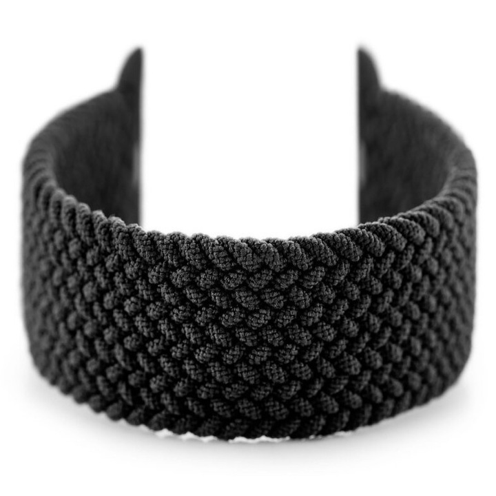 Szíj Apple Watch-hoz kompatibilis, Pacific, 38/40mm, nylon, rugalmas, fekete