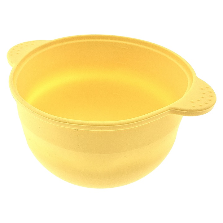 Bol pentru topit ceara, silicon, 400 ml, galben