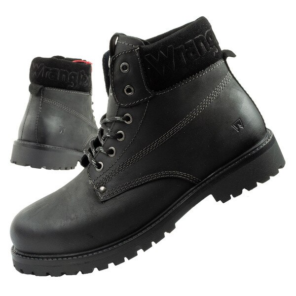 Wrangler, Ghete Chelsea de piele, Negru, 44 - eMAG.ro
