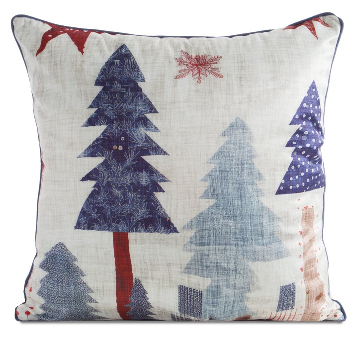 Karácsonyi mintás párnahuzat CHP168 45 x 45 Eurofirany bézs