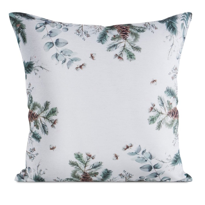 Karácsonyi mintás párnahuzat CHP247 45 x 45 Eurofirany fehér