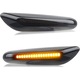 Set 2 x Semnalizare Dinamica Secventiala aripa LED, Rqiurpn, compatibile cu BMW E81/E87/E82/E88/E90/E91/E92/E93/E46, lentila fumurie