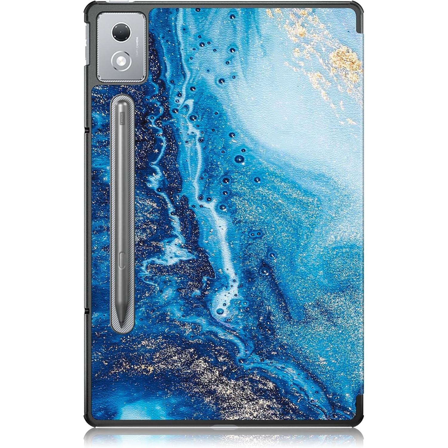 Husa tableta pentru, Lenovo Idea Tab Pro 12.7 inch 2025, TB-373FU/TB-373ZC/TB-375FC, auto functie sleep/wake tip stand, Valurile