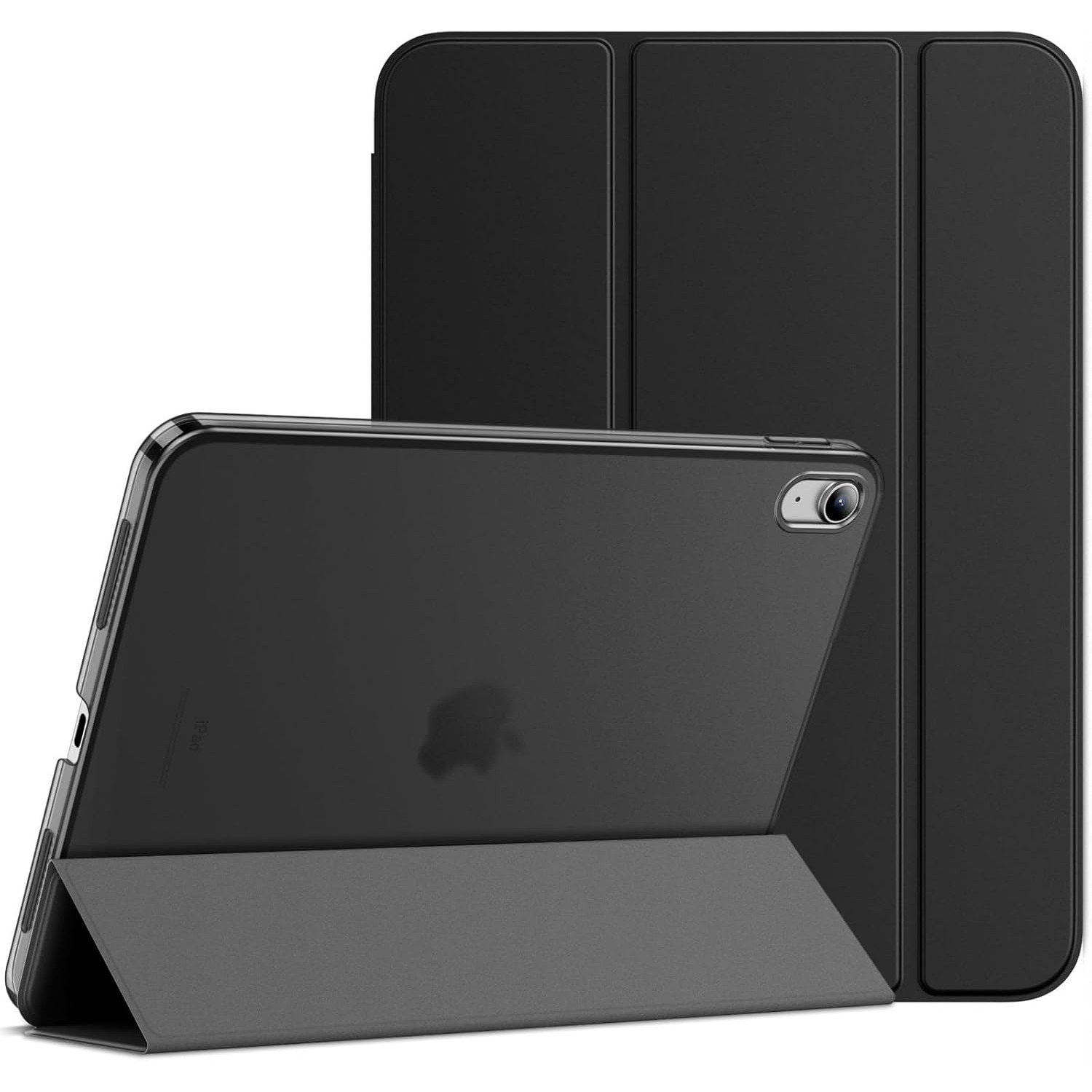 Casa pentru iPad (A16) a 11-a/a 10-a generatie (2025/2022), Casa de protectie pentru suport subtire cu acoperire dura cu somn/trezire automata (negru)