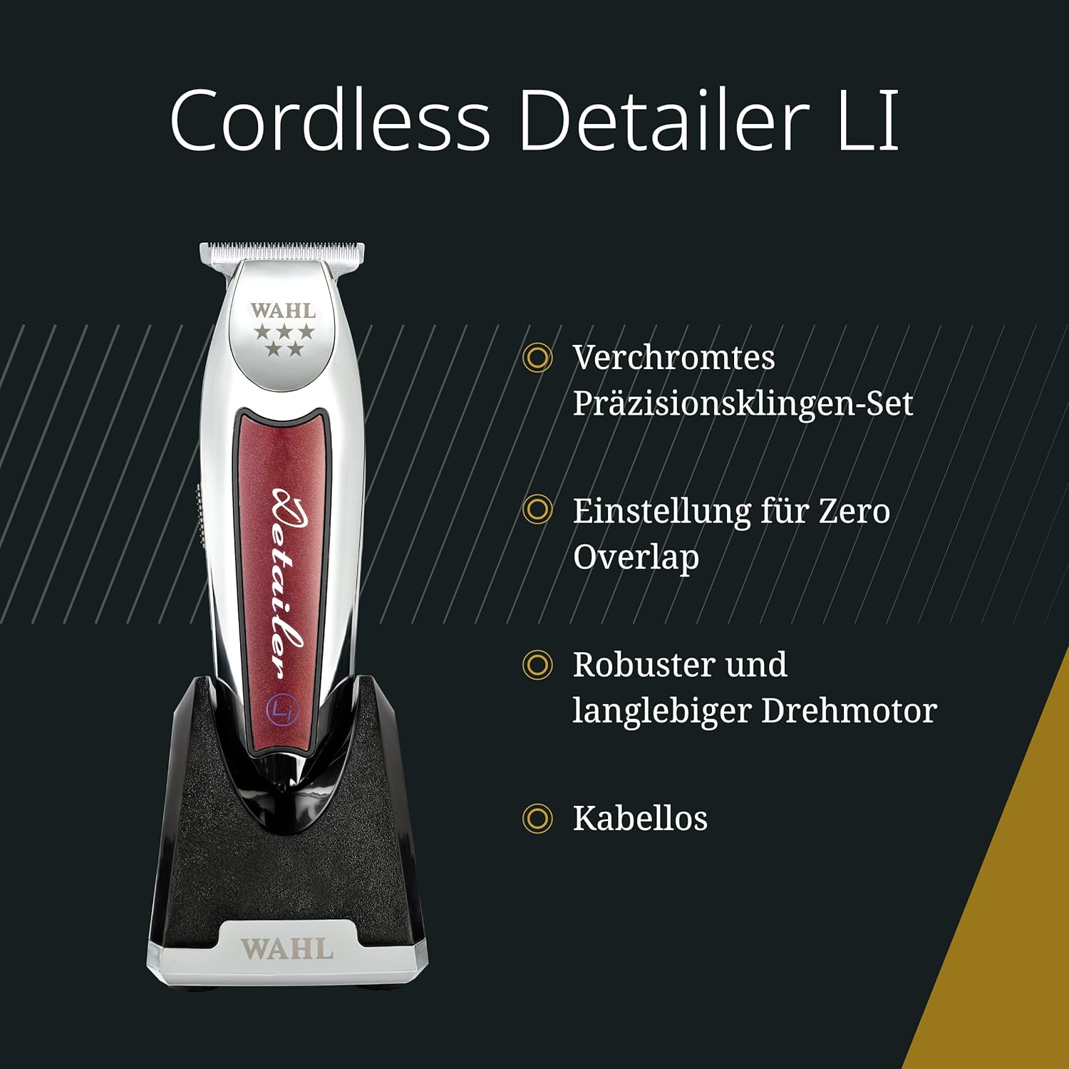 Wahl Cordless Detailer バリカン Masina de contur fara fir Wahl Cordless Detailer T-Blade