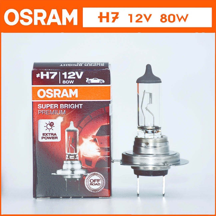 Bec auto H7, 12V, 50-60W, tip direct si reflexiv, design simplu, set ...