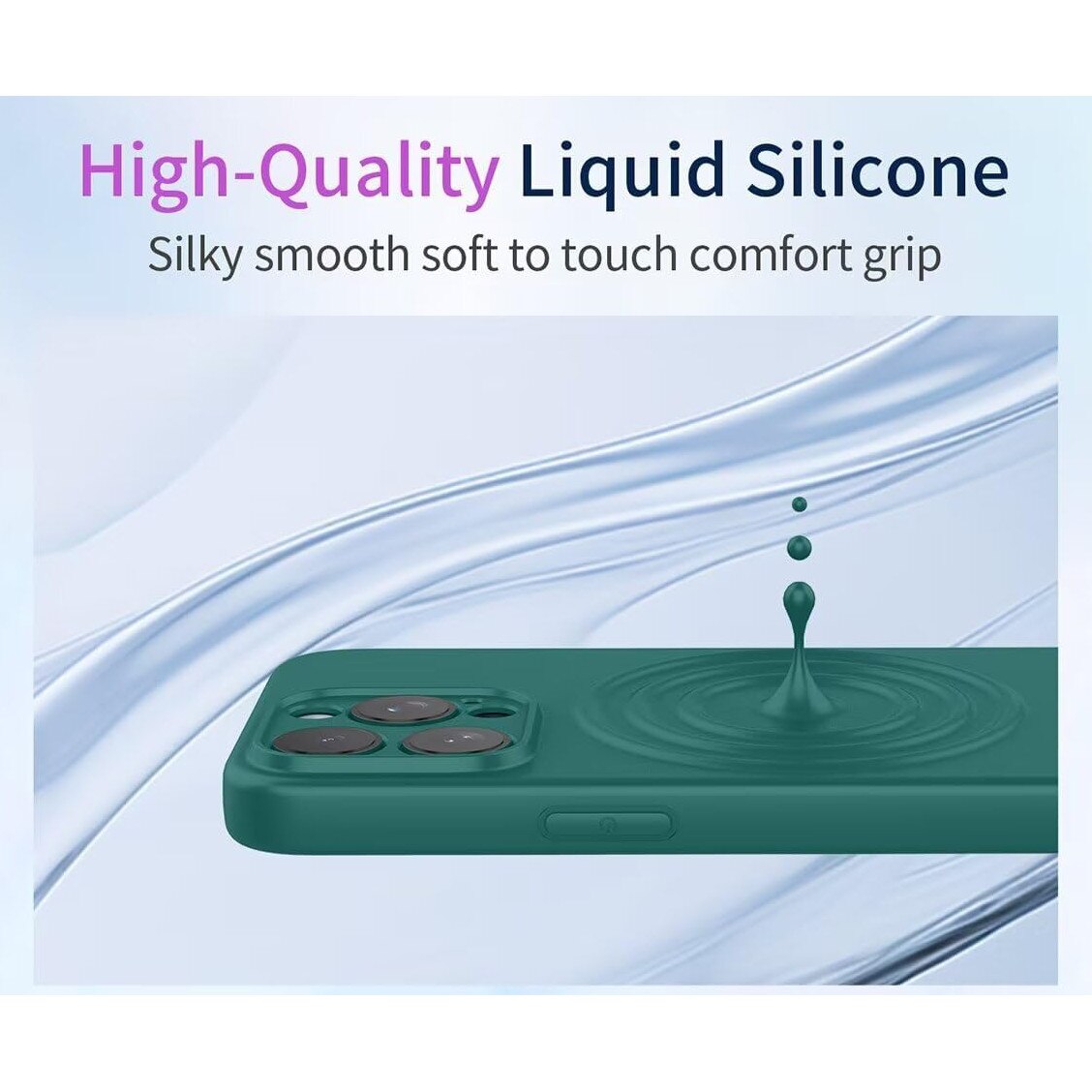 Husa Soft Touch, slim, ALC Mobile, anti soc, compatibila cu Samsung Galaxy A07, Verde Inchis Tpu