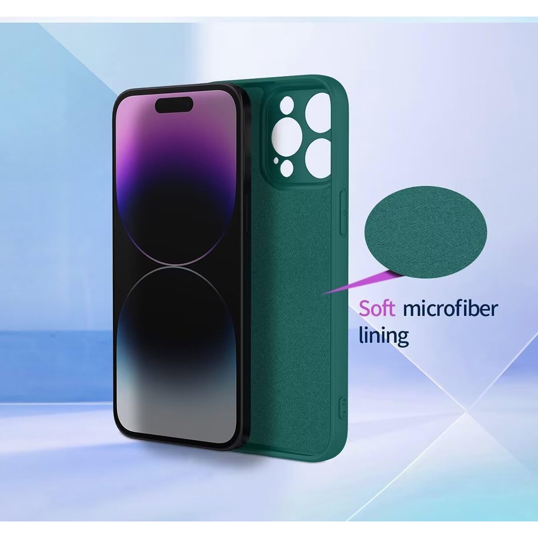 Husa Soft Touch, slim, ALC Mobile, anti soc, compatibila cu Samsung Galaxy A07, Verde Inchis Tpu