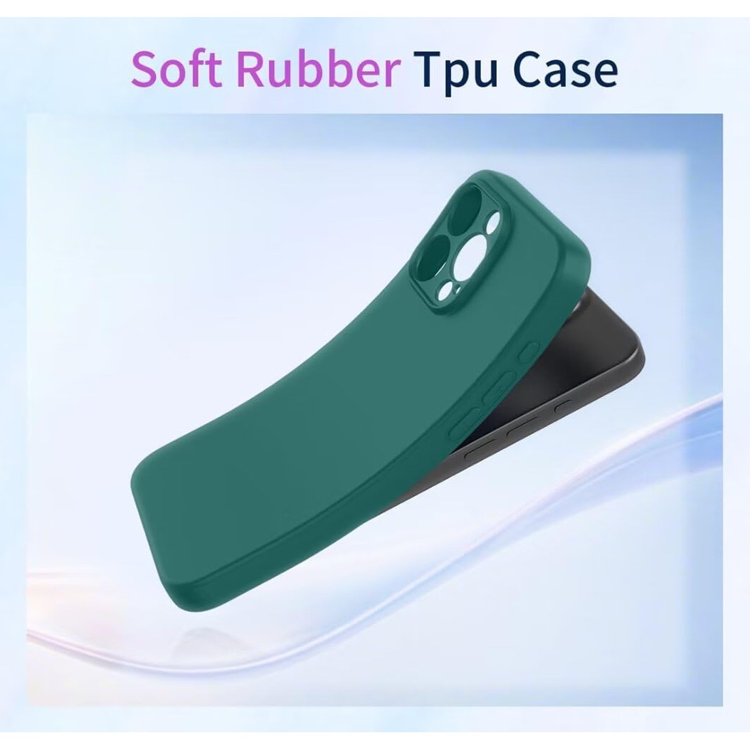 Husa Soft Touch, slim, ALC Mobile, anti soc, compatibila cu Samsung Galaxy A07, Verde Inchis Tpu