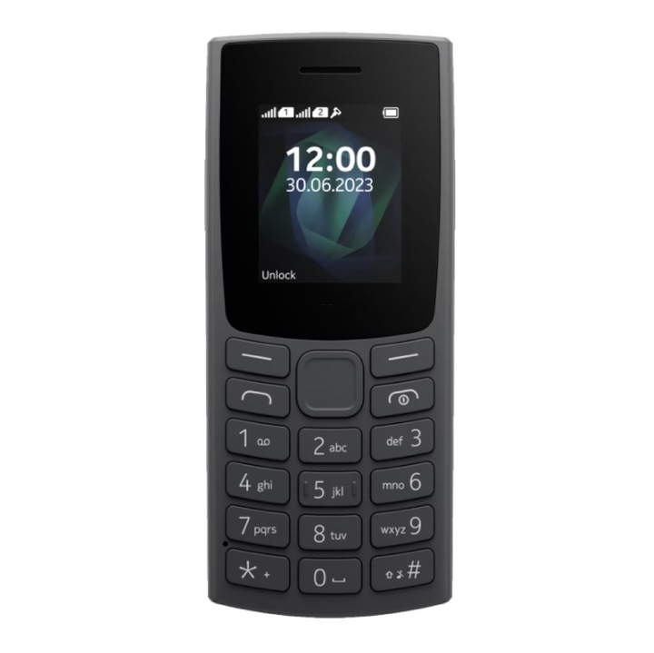 Telefon mobil 105, 2G, Dual SIM, negru, 32MB memorie interna