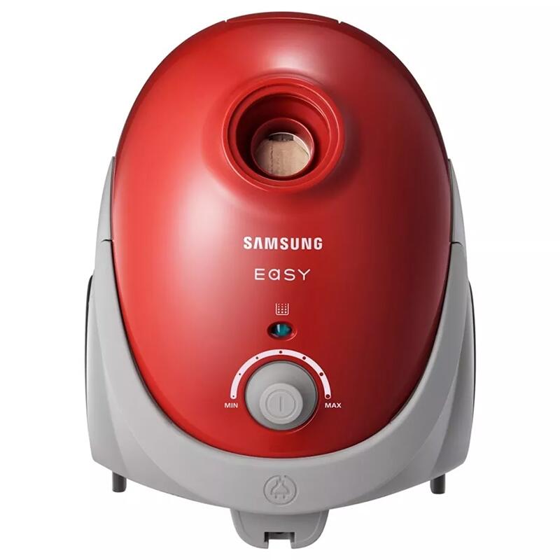 Aspirator cu sac, Samsung 750 W, Capacitate colectare 2.5 l, Rosu, Lungime cablu 6 m