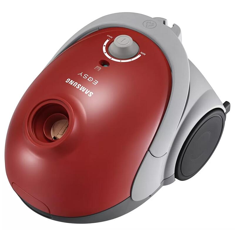 Aspirator cu sac, Samsung 750 W, Capacitate colectare 2.5 l, Rosu, Lungime cablu 6 m