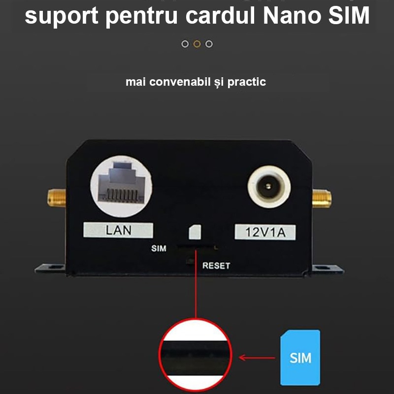 Semnal Router Cu Sim Router 4G de calitate industriala H927, compatibil cu cartele SIM, 150 ...