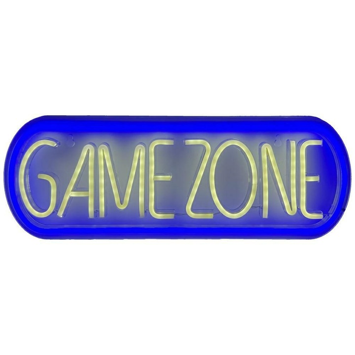 Neon decorativ LED Beline Light Game Zone, Alimentare USB, Multicolor