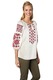Bluza dama O25 alb/rosu, marimea XL