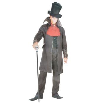 Costum carnaval Baron Samedi, negru, M Costum carnaval Baron Samedi, negru, M
