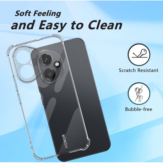 Husa protectie Mat-Tech compatibila cu Honor 400, Margini ridicare camera, Colturi anti-soc, Decupaje Precise, Rezistenta la impact, Transparenta