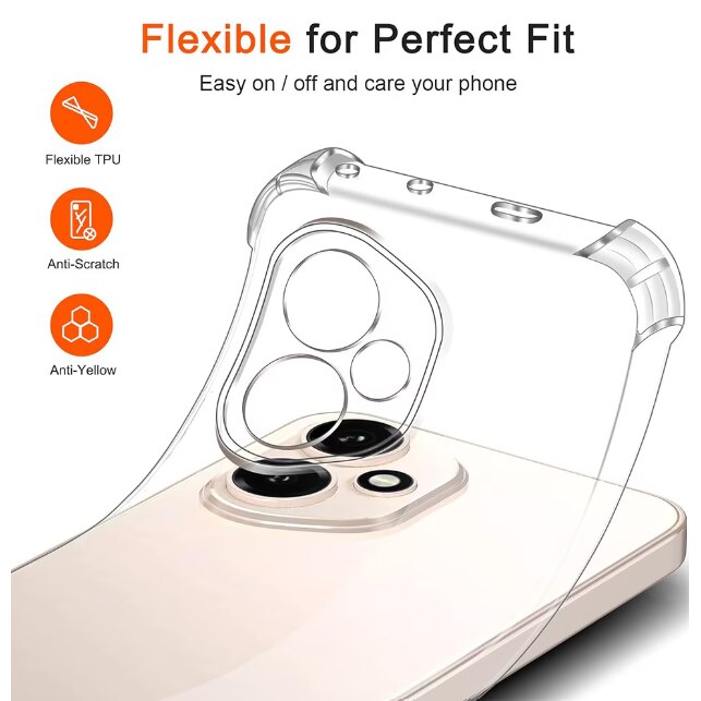 Husa protectie Mat-Tech compatibila cu Honor 400, Margini ridicare camera, Colturi anti-soc, Decupaje Precise, Rezistenta la impact, Transparenta