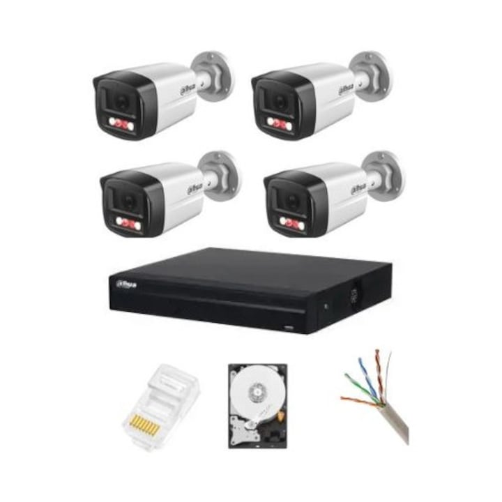 Sistem Supraveghere profesional Hikvision 16 Camere 5MP Turbo HD IR 80, accesorii