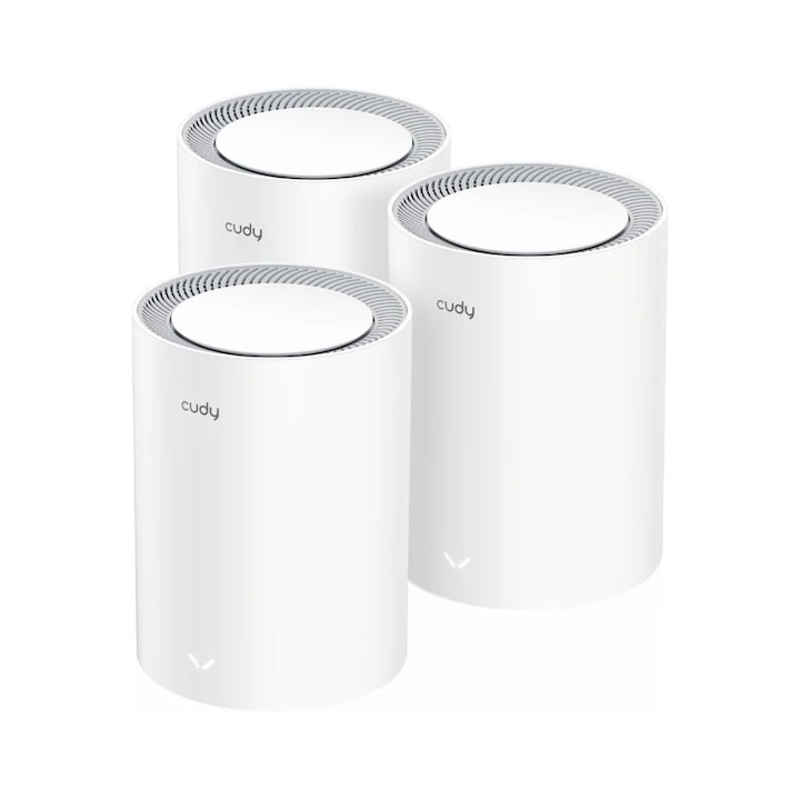 Sistem Wi-Fi Mesh Gigabit Cudy M3600 (Pachet de 3), Dual Band, 2.4GHz 688Mbps, 5GHz 2882Mbps