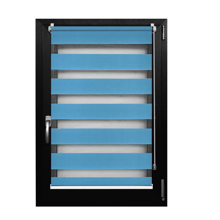 Rulou Textil Day&Night, Albastru Senin, L 45 cm X H 180 cm