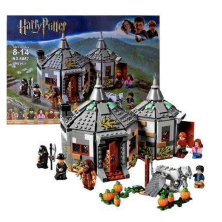 Harry Potter Hagrid kunyhója: Buckbeak megmentése gyerekeknek, játék ajándék 496 db, 8+ éveseknek