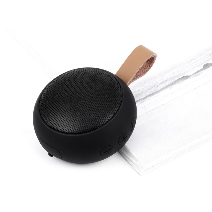 Boxa Bluetooth Portabilă, Rezistentă la Apă IPX7, Sunet 3D Surround, Iluminare LED RGB, Negru