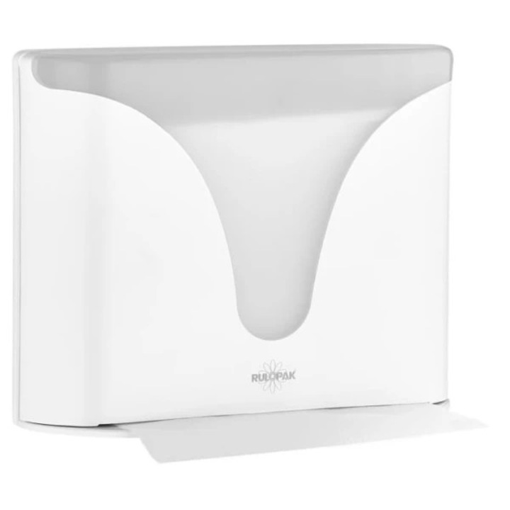 Rulopak Elite EAZY Z-hajtású papír kéztörlő adagoló – ABS, fehér, 260 törlőkendő kapacitás