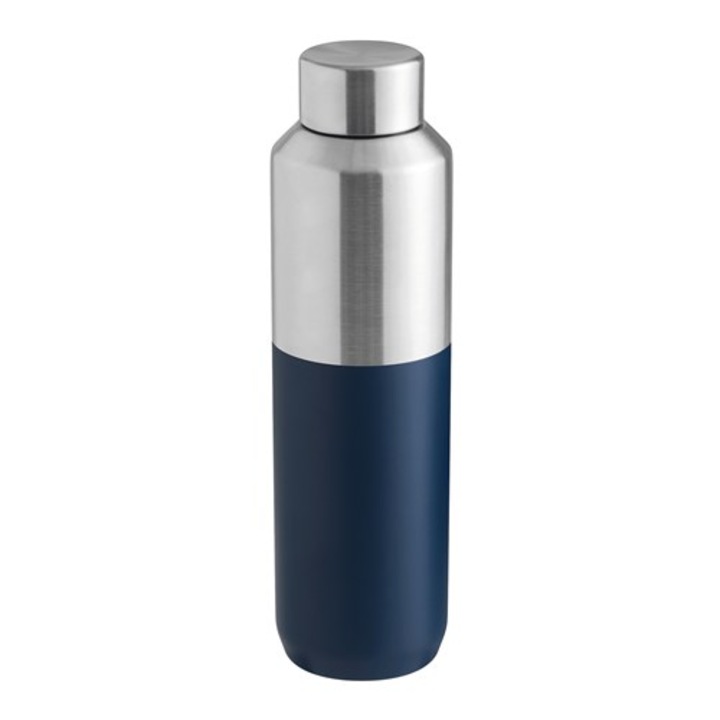 Termos Bremen Steeco, bleumarin argintiu, inox, 600 ml, Ø7x24,5 cm