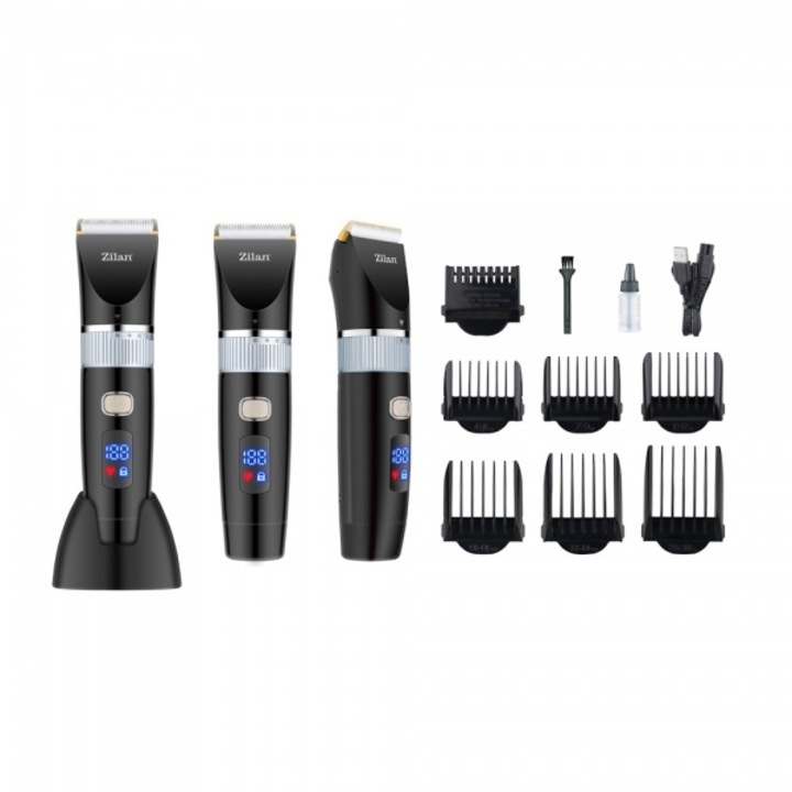 Masina de Tuns Electrica Zilan Floria 7 in 1, Fara Fir, Negru, Rezistent la Apa, Autonomie 150 min