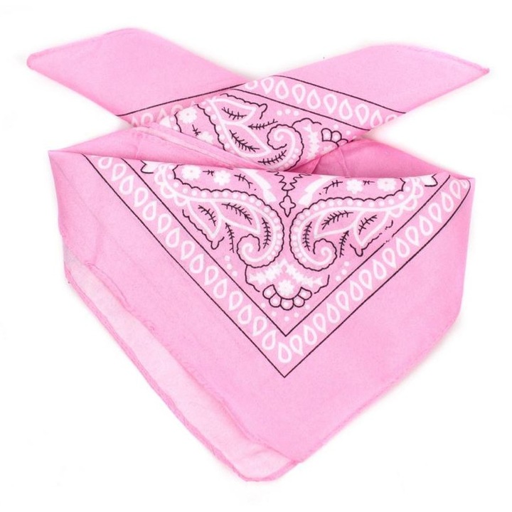 Шал с принт, Един размер, Розов