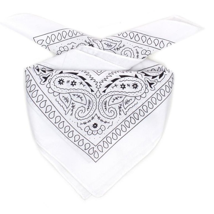 Sál mintával, Egy méret, Fehér