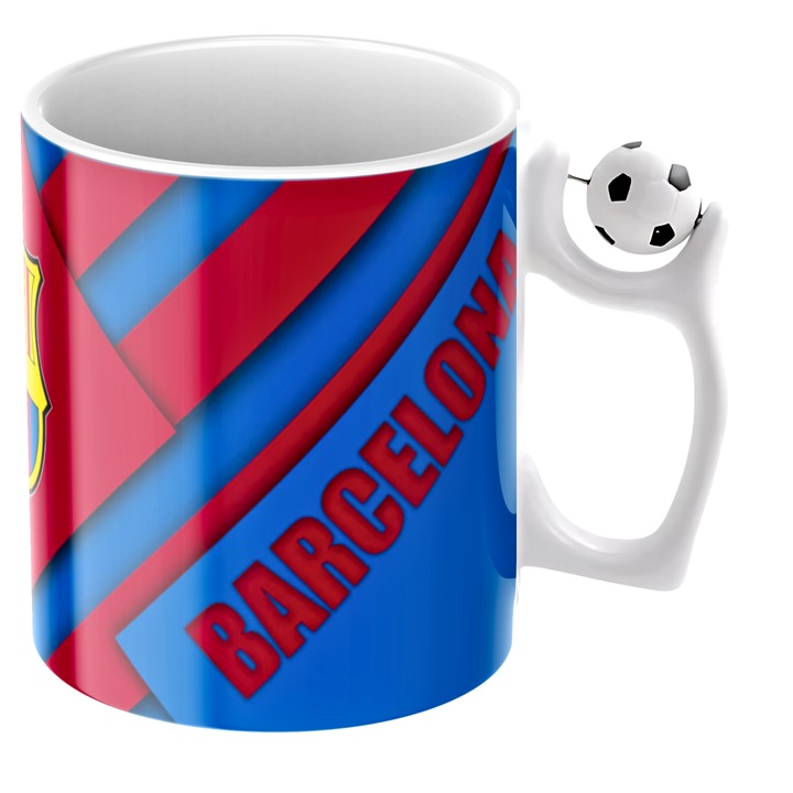 Cana Barcelona fotbal club, fotbal, suporter, alba cu minge de fotbal, v1