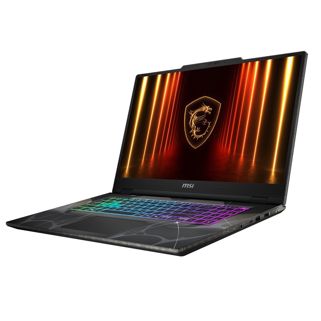 Laptop MSI Cyborg A17 AI, 17.3" Full HD, AMD Ryzen™ 7 260 pana la 5.1 GHz, 16 GB RAM DDR5 5600, 512 GB SSD, NVIDIA® GeForce® RTX 5050 8 GB, Free Dos, Translucent Black 512 GB