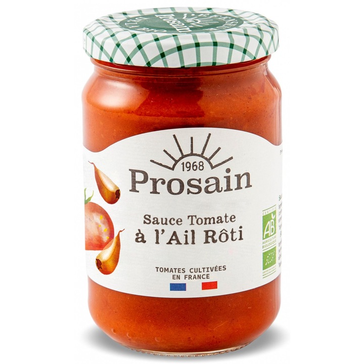 Sos BIO de rosii cu usturoi Prosain, 360 g