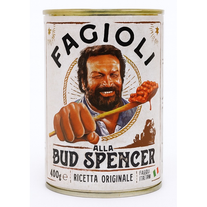 Fasole alla Bud Spencer – Reteta originala italiana cu pancetta afumata, 400 g