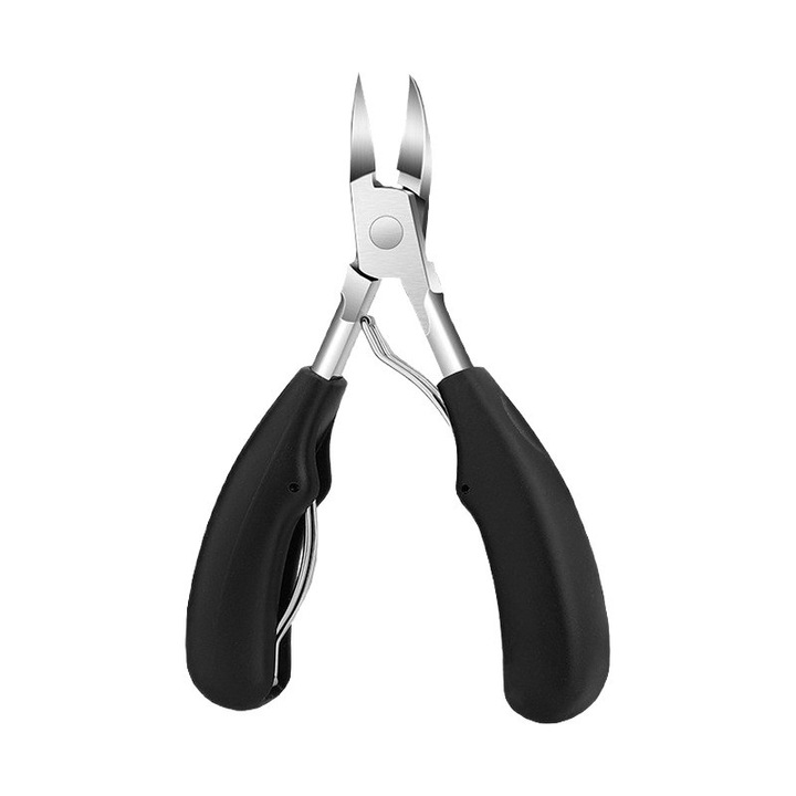 foarfeca de pedicura pentru picioare，potrivita pentru unghii care cresc inauntrul pielii sau unghii groase，folosire pentru ingrijirea estetica a unghiilor de picioare，acier inoxidabil，negru