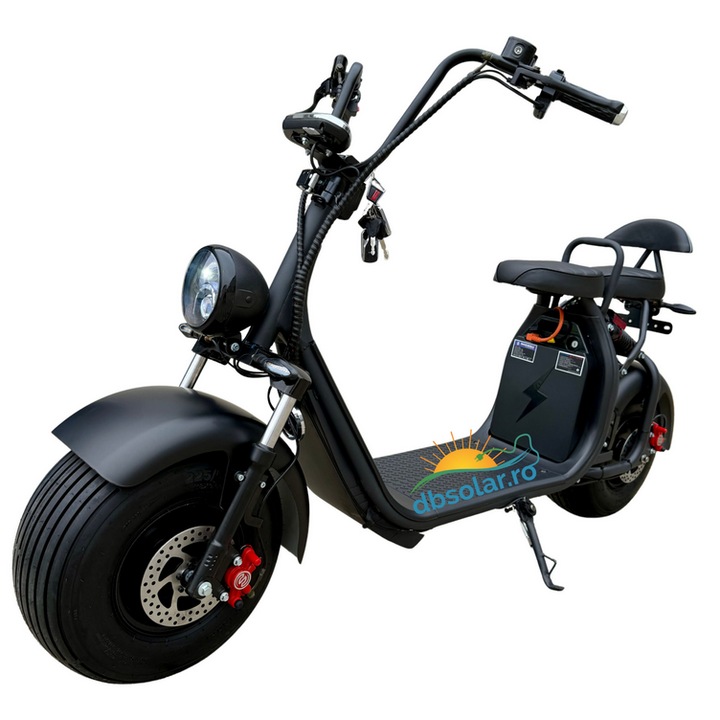 Scuter electric chopper 1500W Fara Permis CIV RAR inclus 12Ah Lithium ...