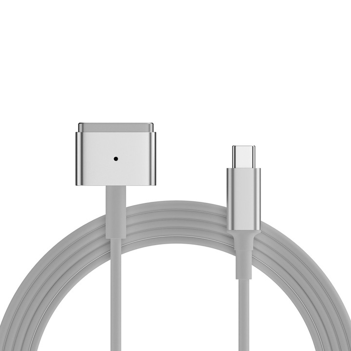 Cablu de Încărcare AHA PRINT Magsafe 2, 100W, USB C-Magsafe 2, 1.8m, Alb